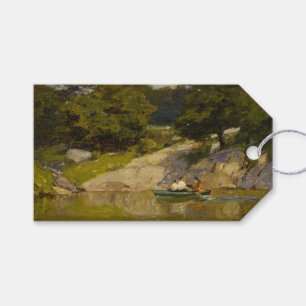 Boating on a Lake in Central Park (E.H. Potthast) Gift Tags