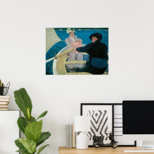 Boating Party by Mary Cassatt, Vintage Fine Art Poster