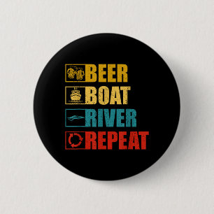 Boating Quote Drinking Beer Lover Adults Funny 6 Cm Round Badge