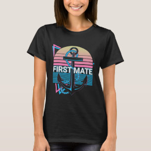Boating Retro First Mate T-Shirt