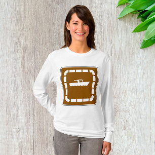 Boating Sign Womens Long-Sleeve T-Shirt