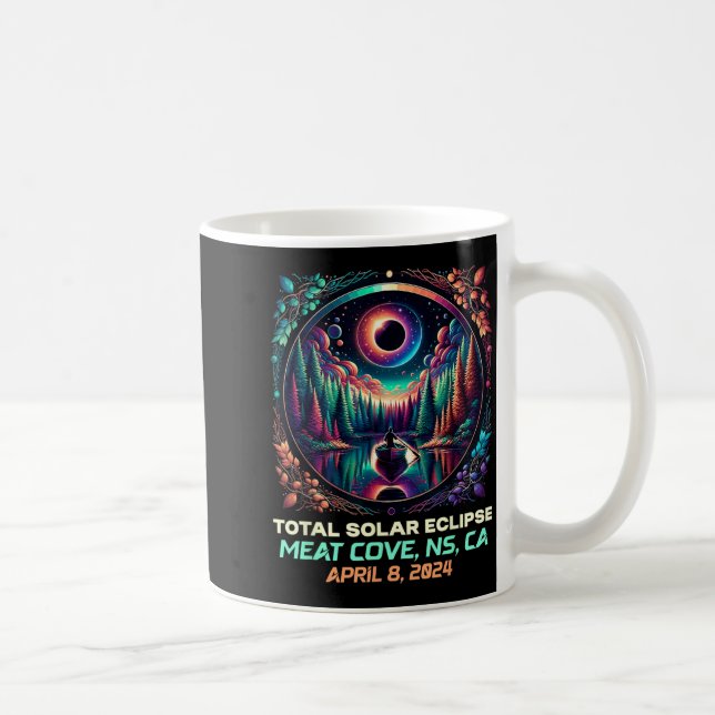 Boating Total Solar Eclipse Meat Cove Nova Scotia Coffee Mug (Right)