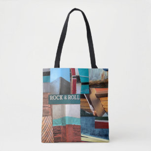 Boats abstract tote bag
