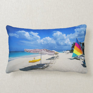 Boats And Beach Chairs Lumbar Cushion