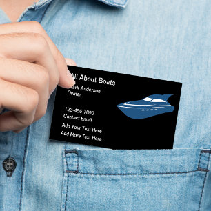 Boats And Boat Rental Business Cards