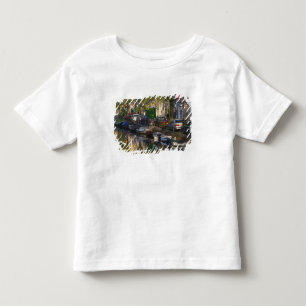 Boats and buildings along the canal belt, toddler T-Shirt