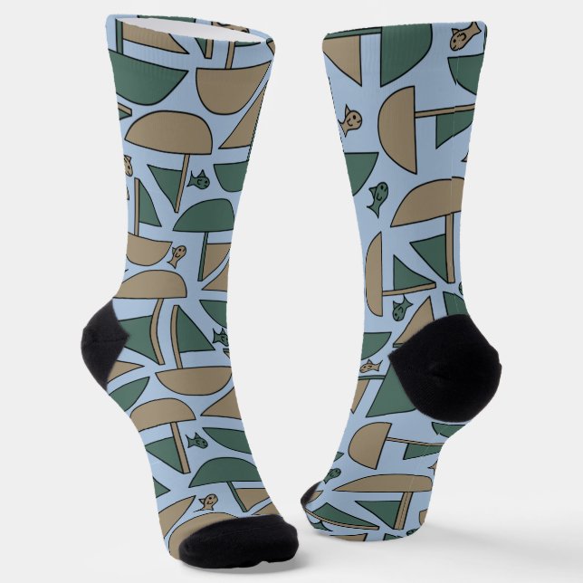 Boats and Fish Socks (Angled)