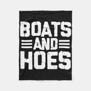 Boats And Hoes Boating Sailing Cruising Boat Capta Fleece Blanket