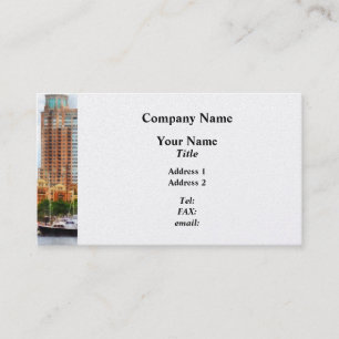 Boats at Inner Harbour Baltimore MD Business Card