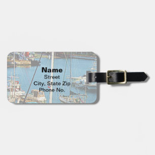 Boats at King's Wharf Bermuda Luggage Tag