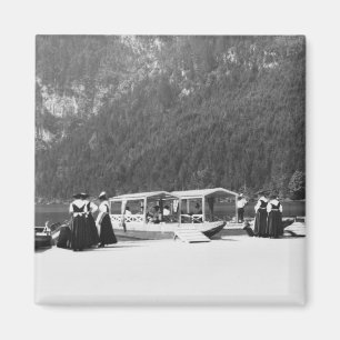Boats at Konigssee, c.1910 Magnet