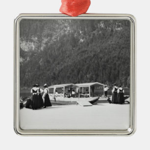 Boats at Konigssee, c.1910 Metal Tree Decoration