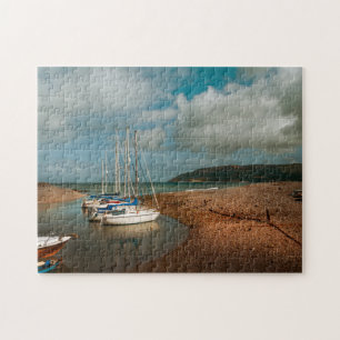 Boats at Porlock Weir Photograph Jigsaw Puzzle