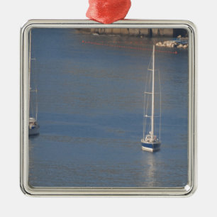 Boats at rest in Sorrento Italy Metal Tree Decoration