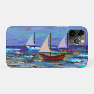 Boats at sea fleece blanket Case-Mate iPhone case
