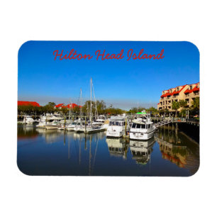 Boats at Shelter Cove Marina Hilton Head Island SC Magnet