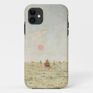 Boats at Sunrise (oil on panel) iPhone 11 Case