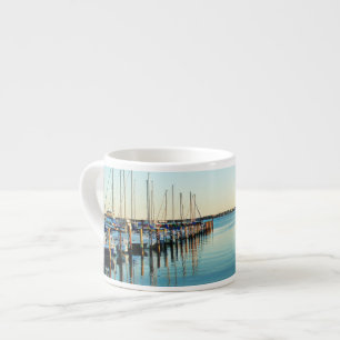 Boats At The Marina by Shirley Taylor Espresso Cup
