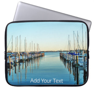 Boats At The Marina by Shirley Taylor Laptop Sleeve