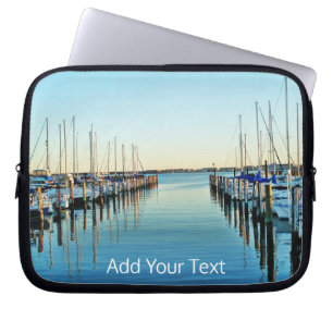 Boats At The Marina by Shirley Taylor Laptop Sleeve