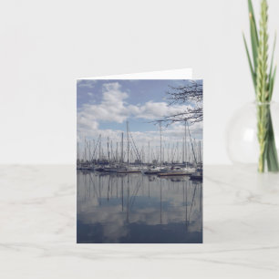 Boats at the Marina by the Lake Card