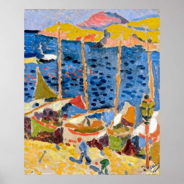 Boats at the Port of Collioure | Andre Derain | Poster (Front)