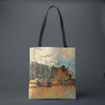 Boats at Zaandam by Claude Monet,  Tote Bag<br><div class="desc">Boats at Zaandam,  famous painting by Claude Monet,  1871.</div>