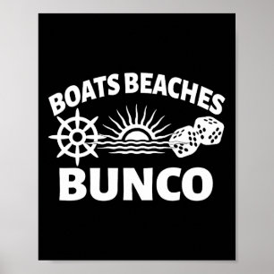 Boats Beaches Bunco Cruise Travel Girls Game Trip Poster