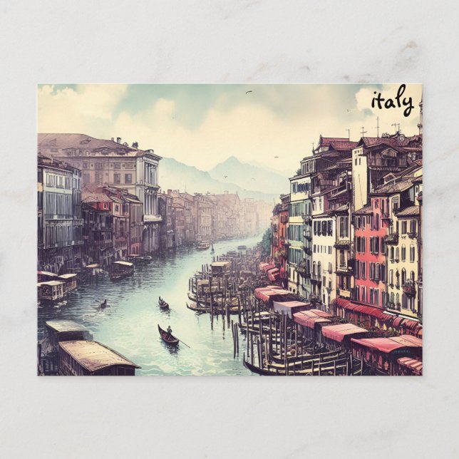 boats buy map italy mass mailing postcards (Front)