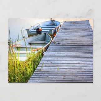 Boats by the Dock Postcard