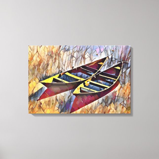 Boats Canvas Print (Front)