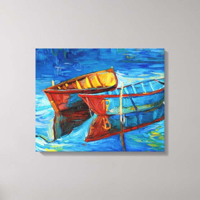 Boats Canvas Print (Front)