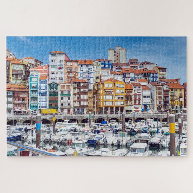 Boats Docked At Port Puzzle (Horizontal)