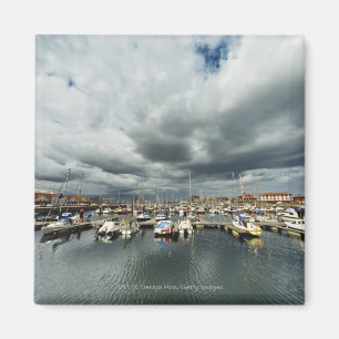Boats In A Harbour Magnet