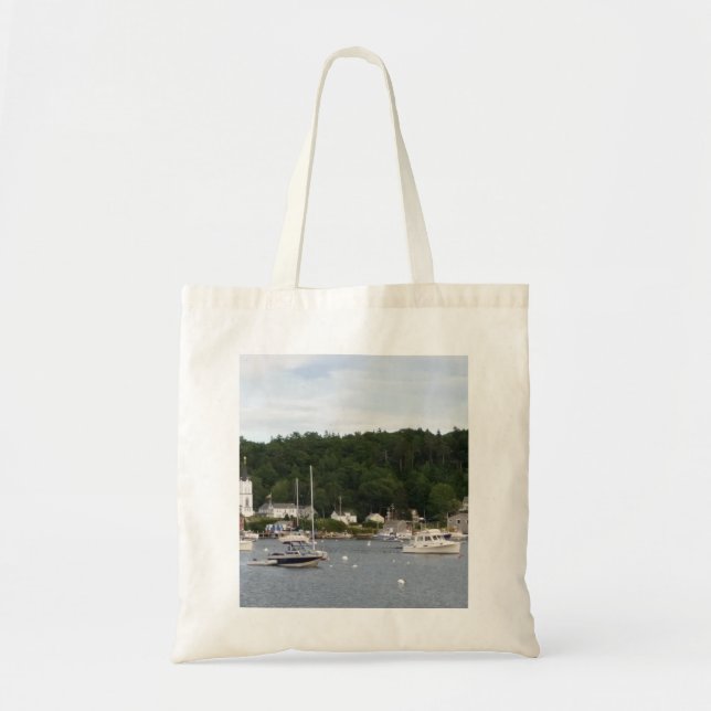 Boats in Boothbay Harbour Budget Tote (Front)