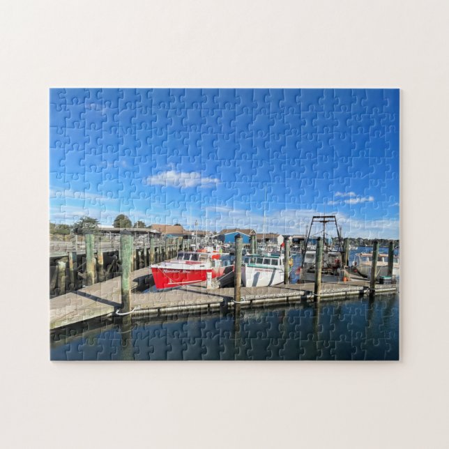 Boats in Gloucester harbour Jigsaw Puzzle (Horizontal)