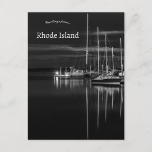 Boats in North Kingstown Rhode Island Postcard