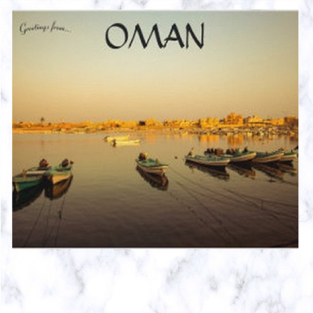 Boats in Salalah Oman Postcard (Creator Uploaded)