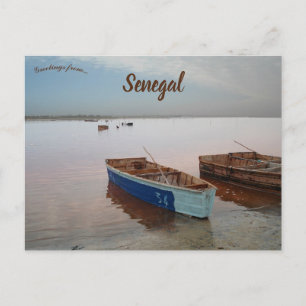 Boats in Senegal Postcard