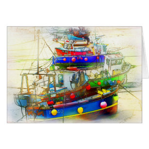 BOATS IN ST. IVES HARBOUR