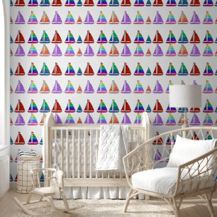 Boats kids wall paper