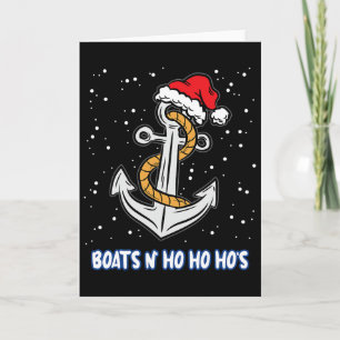 Boats N Ho Ho Hos Christmas Pajama Funny Humour X- Card
