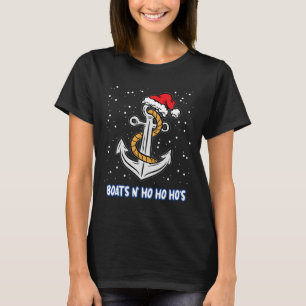 Boats N Ho Ho Hos Christmas Pajama Funny Humour X- T-Shirt