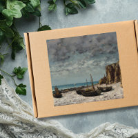 Boats on a Beach, Étretat – Gustave Courbet