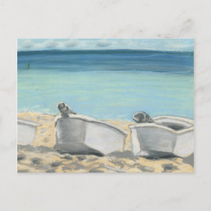 Boats on Grande Anse postcard