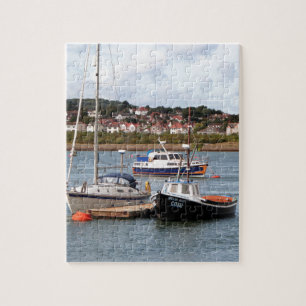 Boats on River Conwy, Wales Jigsaw Puzzle