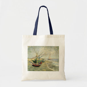 Boats on the Beach at Saintes-Maries Tote Bag