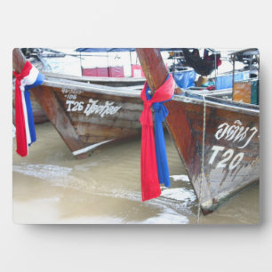 Boats On The Beach Phi Phi Islands, Thailand Plaque