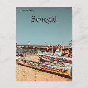 Boats on the Island of Gorée Dakar Region Senegal Postcard