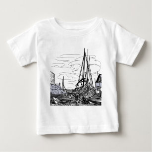 boats on the sea baby T-Shirt